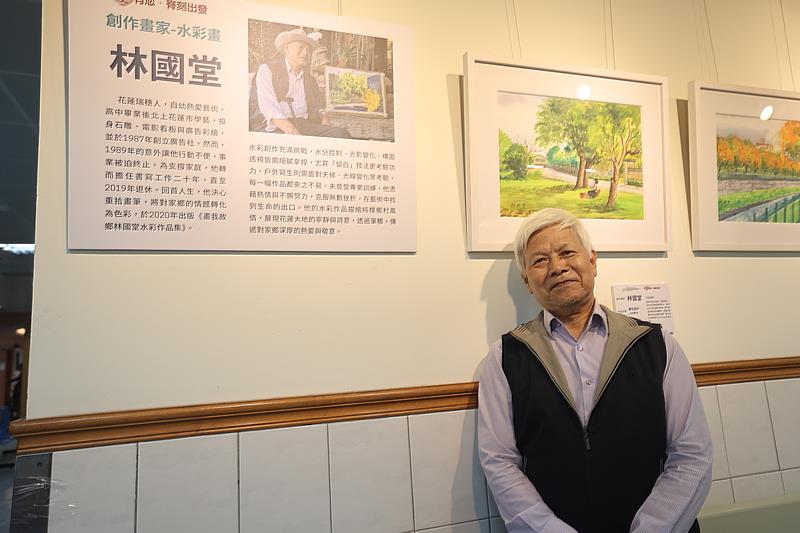 也是脊髓損傷傷友的林國堂感謝花蓮慈院願意照顧傷友舉辦聯合門診,他也與其他三位傷友將在花蓮慈院舉辦「大愛有您‧脊刻出發」常設展。(陳安瑜攝)