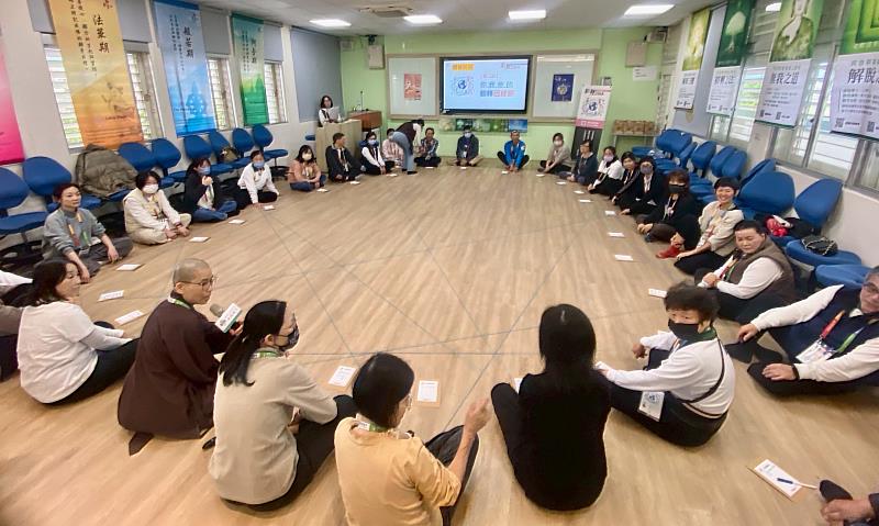 3、課程除了為花蓮祈福，也希望人人踏上探索生命內在之旅，重塑生命DNA的內在程式碼。（靈鷲山佛教教團提供）
