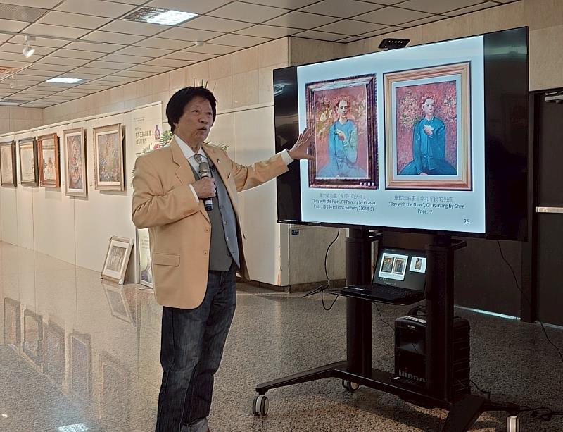 高雄醫學大學校友施哲三在母校舉辦「施哲三86回顧展：油畫與雕塑」