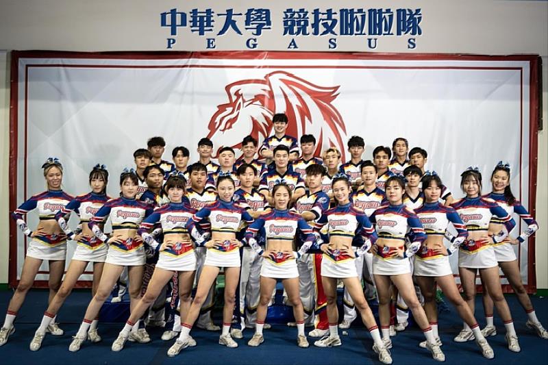 圖／中華大學競技啦啦社成軍13年以來，培育出約30位國手，獲得國內外無數獎項的肯定！