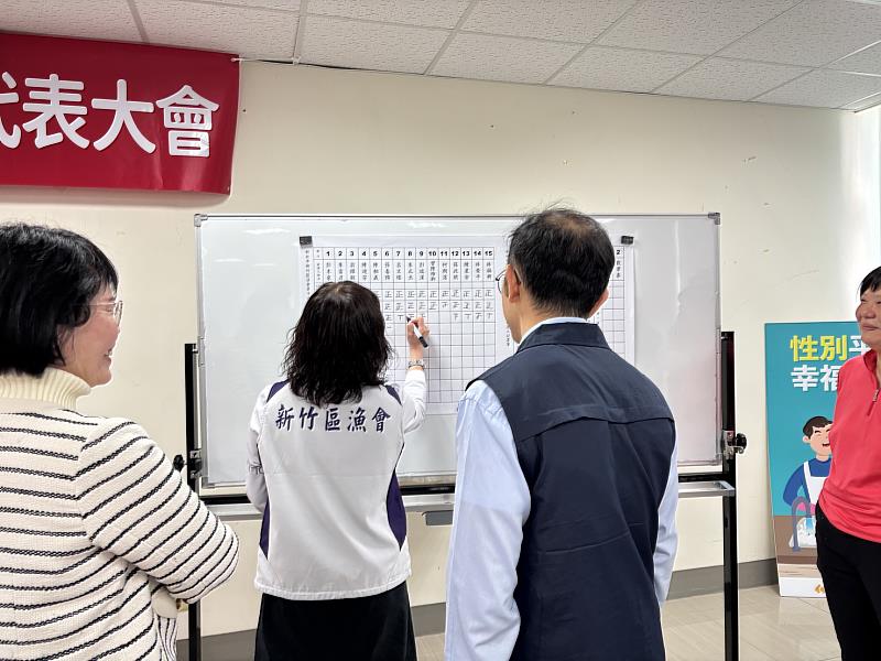 新竹區漁會召開第16屆首次會員代表大會，理監事選舉圓滿完成。