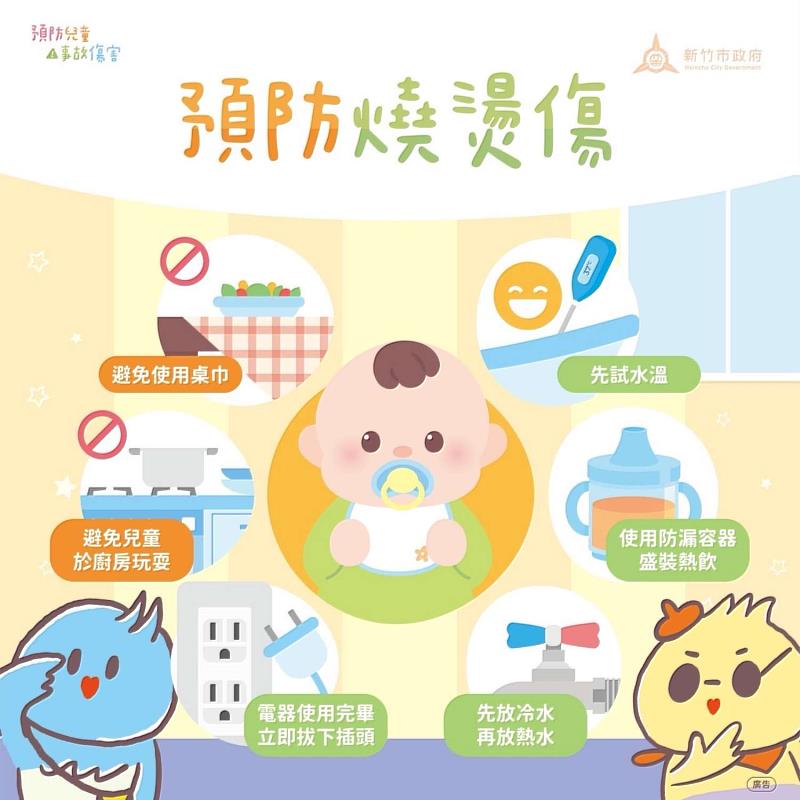預防兒童事故傷害宣傳EDM。