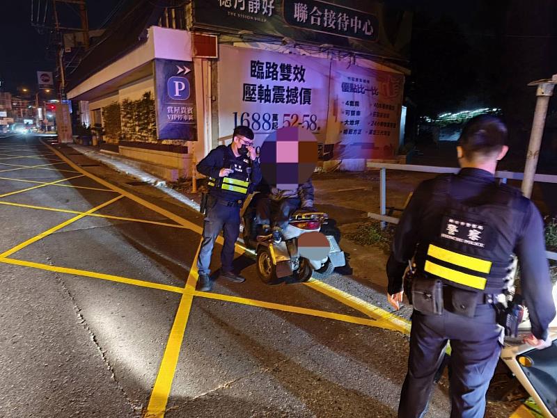 新竹市警察局第一分局北門派出所在新竹縣新豐鄉找到迷路的老翁