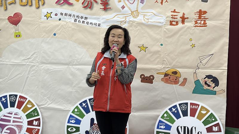 新北市淡水區團委會林秋英會長致詞