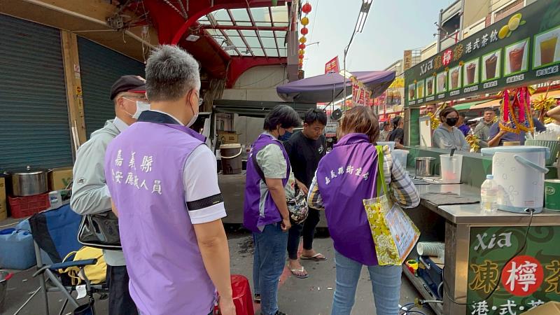 來嘉迎媽祖 衛生局啟動稽查護食安