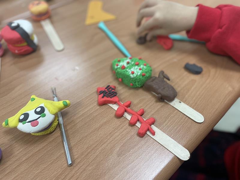 學員黏土冰棒棍作品