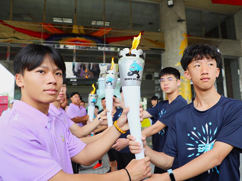 嘉義縣參加114年全國中等學校運動會授旗儀式及聖火傳遞