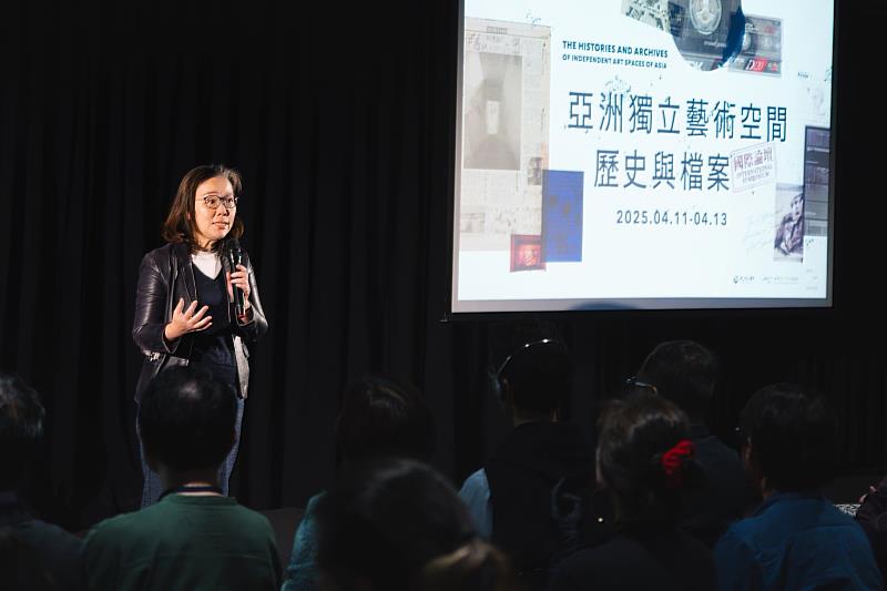 文化部政務次長王時思開幕致詞(照片提供:C-LAB)