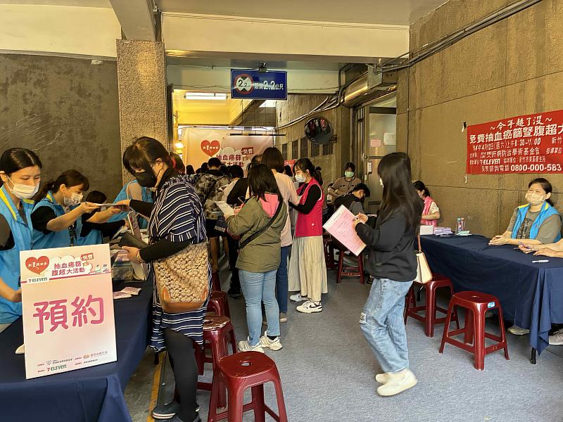 「抽血癌篩與腹部超音波大型篩檢活動」共計393人次參與免費篩檢