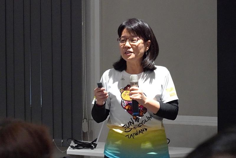 圖/中華大學觀光學院張馨文院長,多次結合課程推動大型自行車活動,讓喜愛自行車的車友、學生,有互動交流的平台。