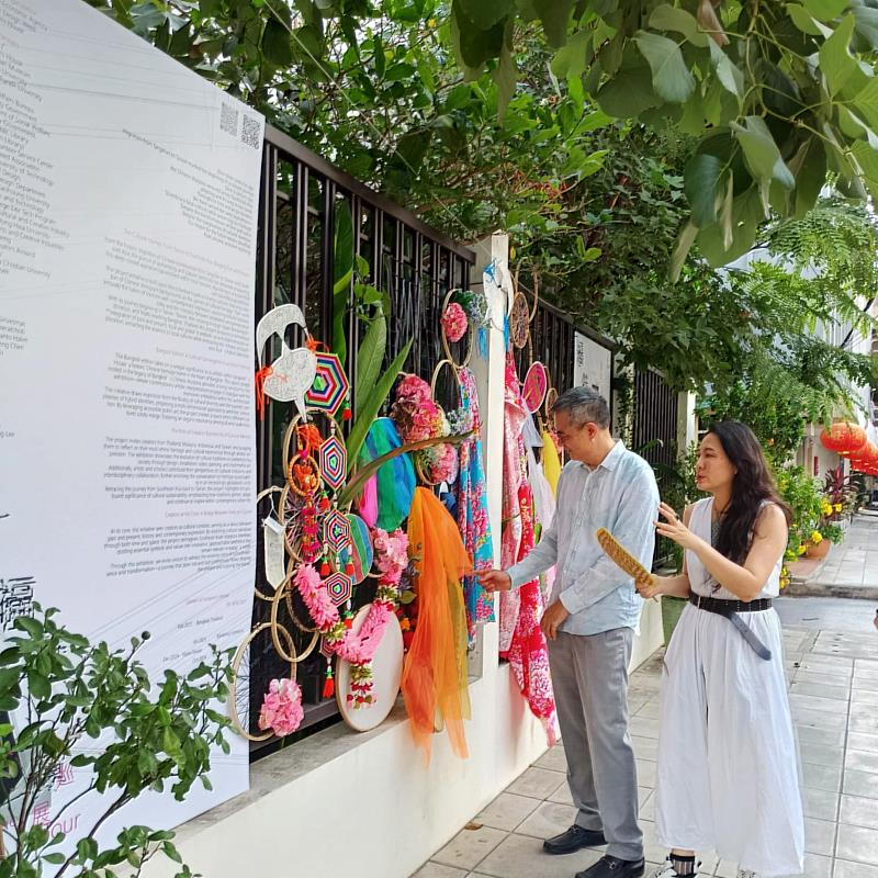 「福符永續:多元文化流動祈福計畫」受邀泰國曼谷設計週(Bangkok Design Week 2025)進行巡迴交流(圖為策展人郭俞霈所提供)