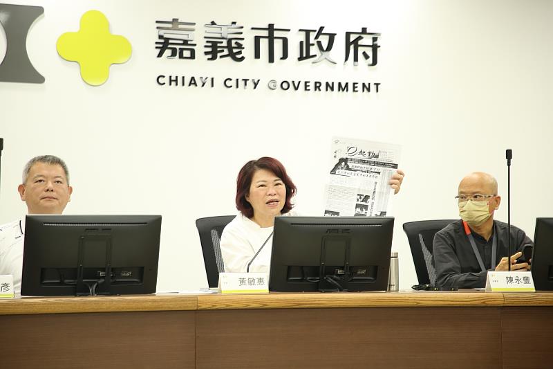 黃敏惠市長提出她任立委時爭取輕軌紀錄