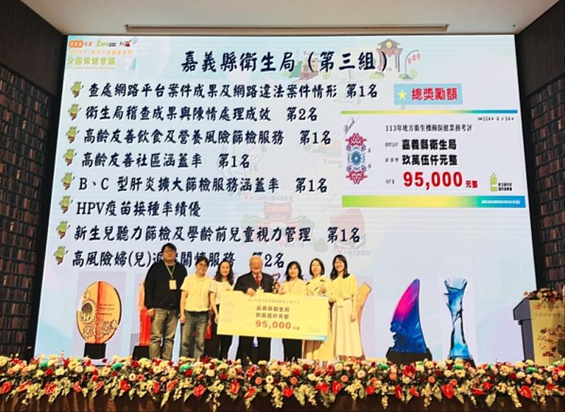 嘉縣保健奪佳績！9大獎項入袋、5項勇奪第一