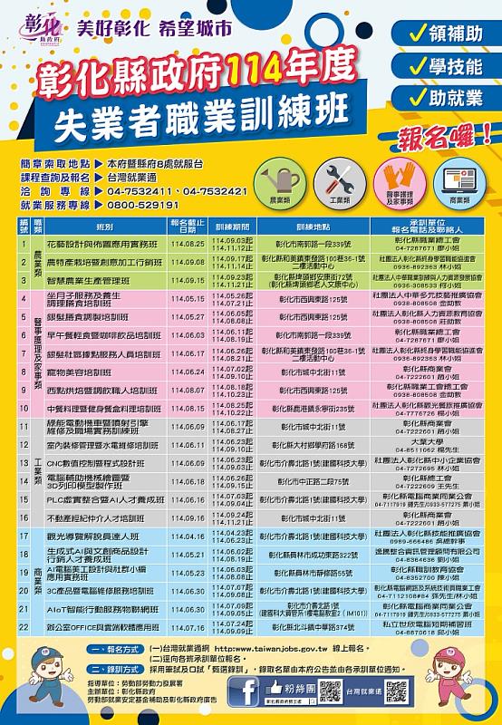 114職前訓練班宣傳海報