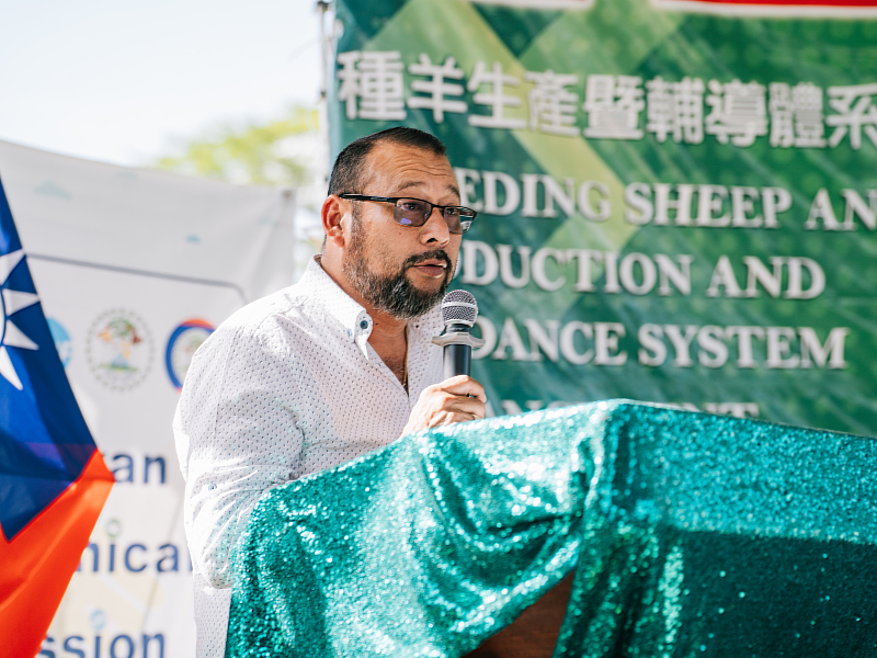 貝國農糧部部長Hon. Jose Abelardo Mai致詞