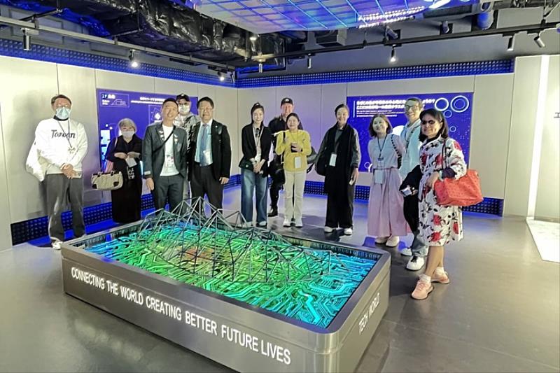 圖／台灣館「Tech World」，運用創新技術展現蘭花王國的芳香風華，與晶片王國的頂尖實力。