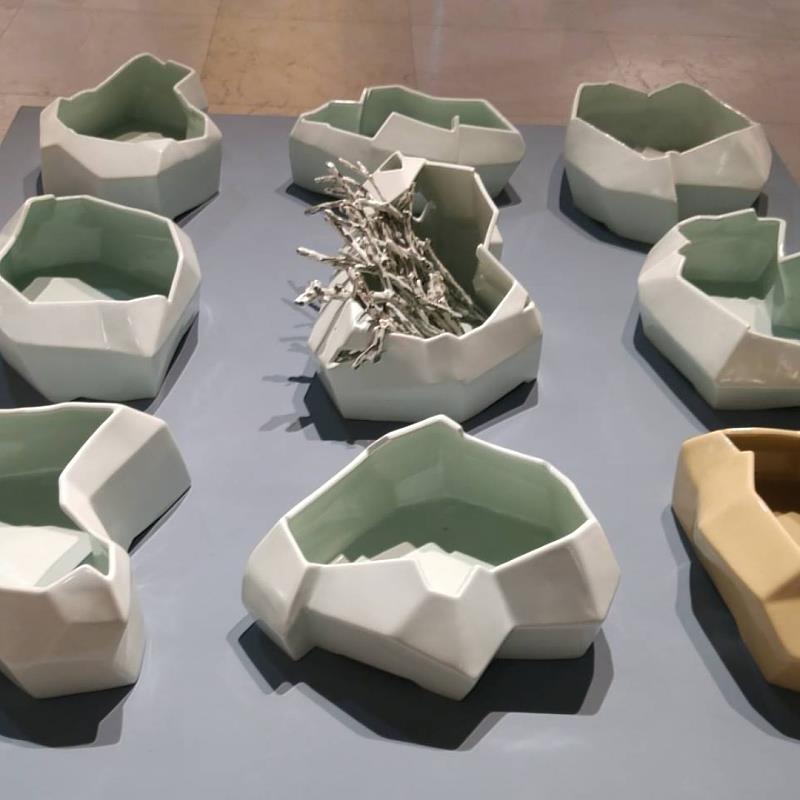 鐘敏建老師創作的青瓷之美。
