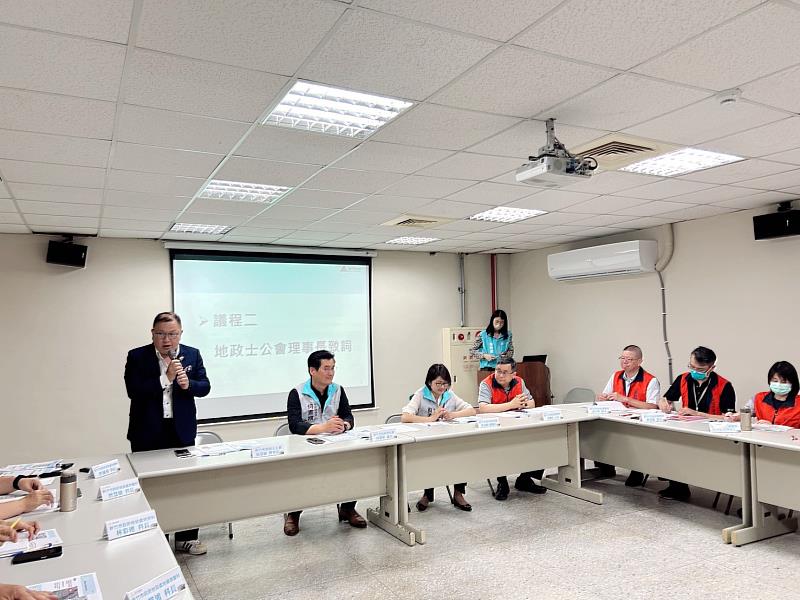 圖3 新竹市地政士公會張嘉綸理事長致詞。