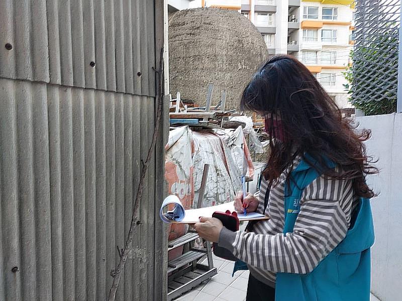 石綿建築物現勘數據紀錄。