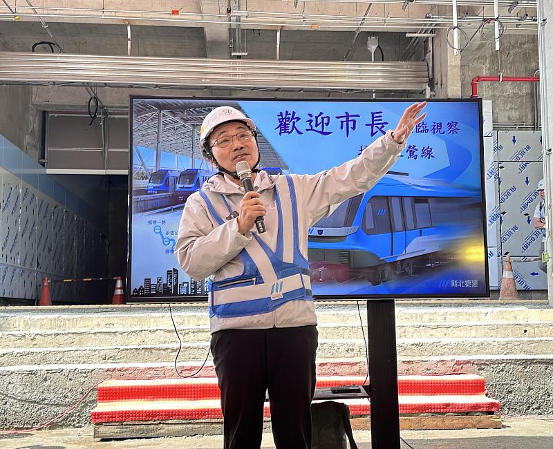 市長侯友宜期許三鶯線年底完工