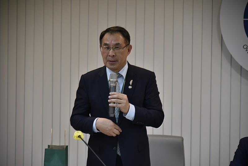 北美洲臺灣商會聯合總會總會長陳世修致詞