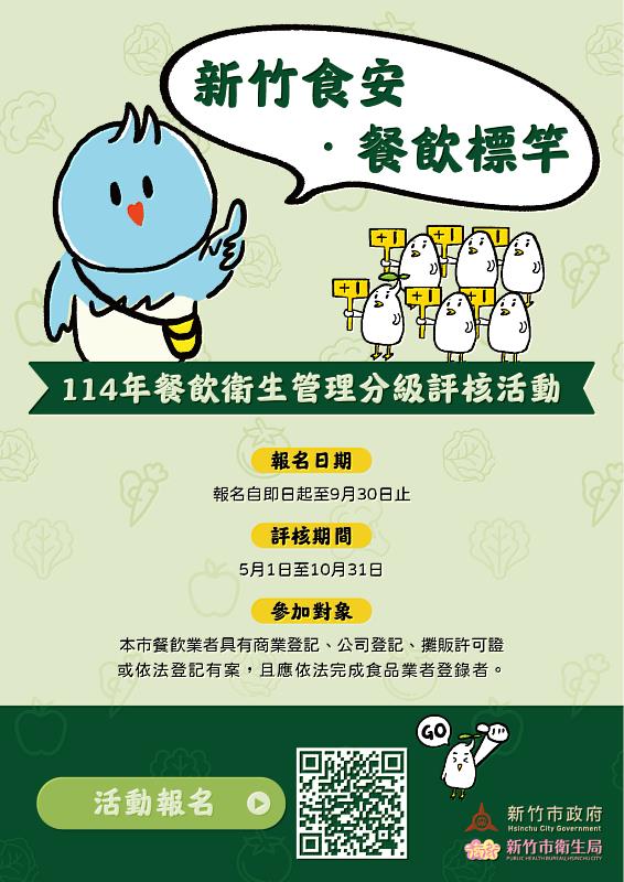 竹市114年餐飲衛生管理分級評核活動開跑