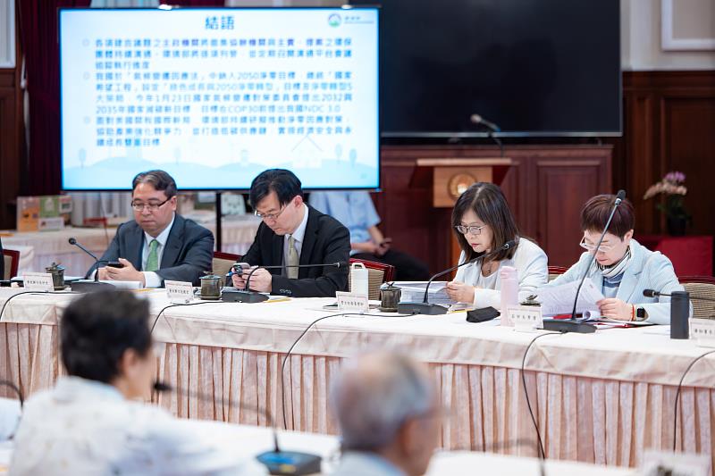 海委會主委管碧玲今日參加總統賴清德接見環團會議