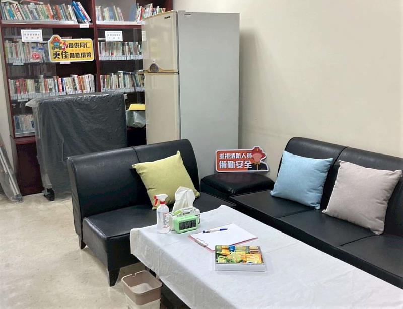 「醫療駐點服務」分別於局本部、第一大隊及第二大隊駐地辦理(圖為局本部駐點)。