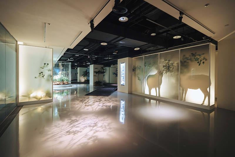 「萬物之光展區」展現生命之間能量的流動與相互依存。（圖由世界宗教博物館提供）