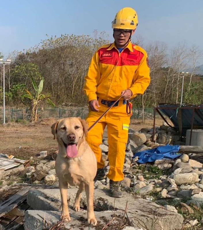 竹市的搜救犬們持續接受專業養成訓練，是特種搜救行動中不可或缺的戰力。