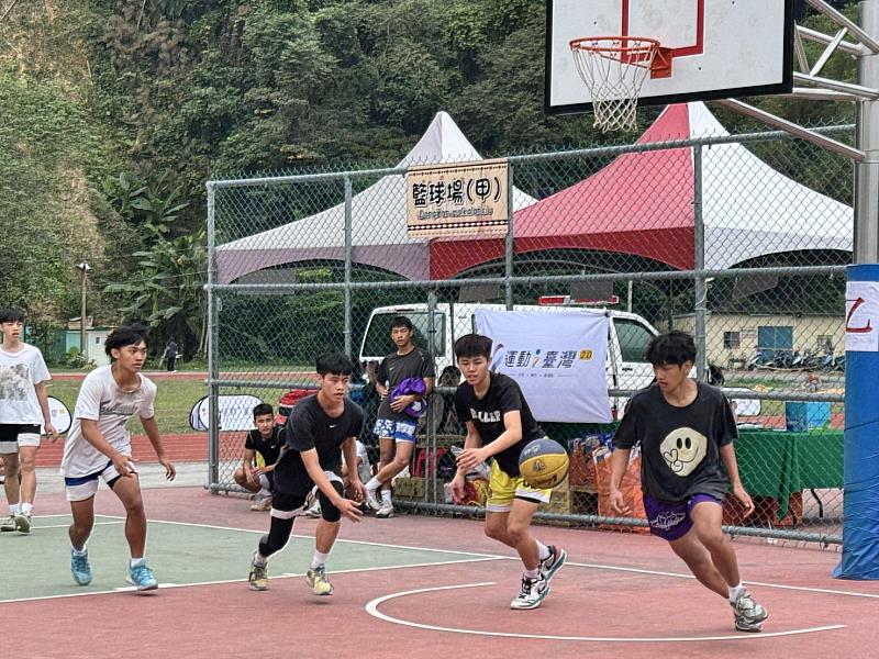 籃球賽進行中