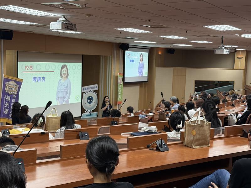 中臺科大陳錦杏校長鼓勵準實習生
