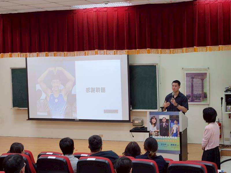 體操國手唐嘉鴻說，物治師是選手追夢路上的後盾。