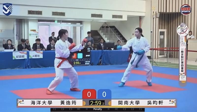 吳昀軒比賽時全神貫注