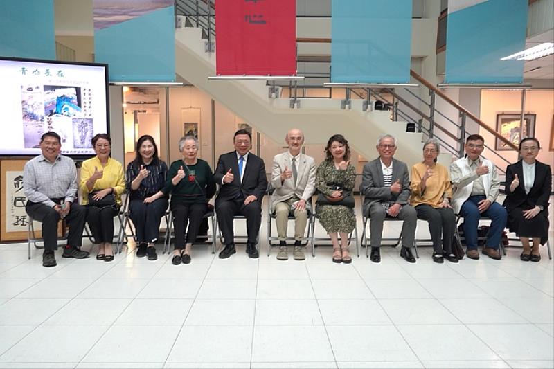圖／中華大學藝文中心日前舉辦「青山長在_姜一涵教授百歲冥誕師生展」，紀念姜一涵教授。