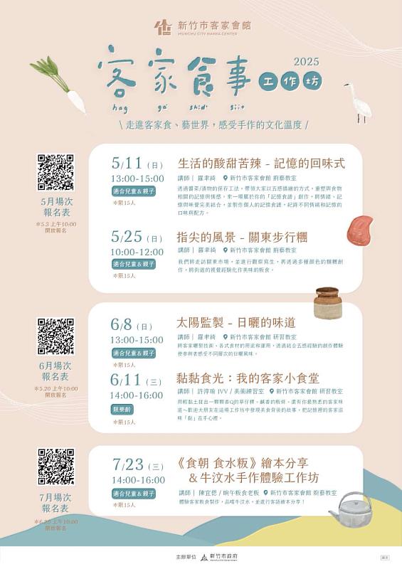 「藝」起來做粄！竹市客家會館推出《客家食事》主題工作坊
