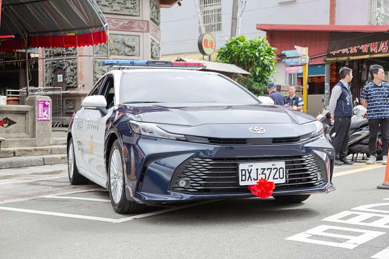 竹市警局提高警用車輛加保超額責任險(警車示意圖）。