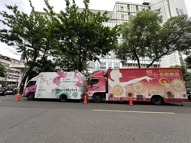 永和運動中心外乳房攝影車、子宮頸抹片檢查車