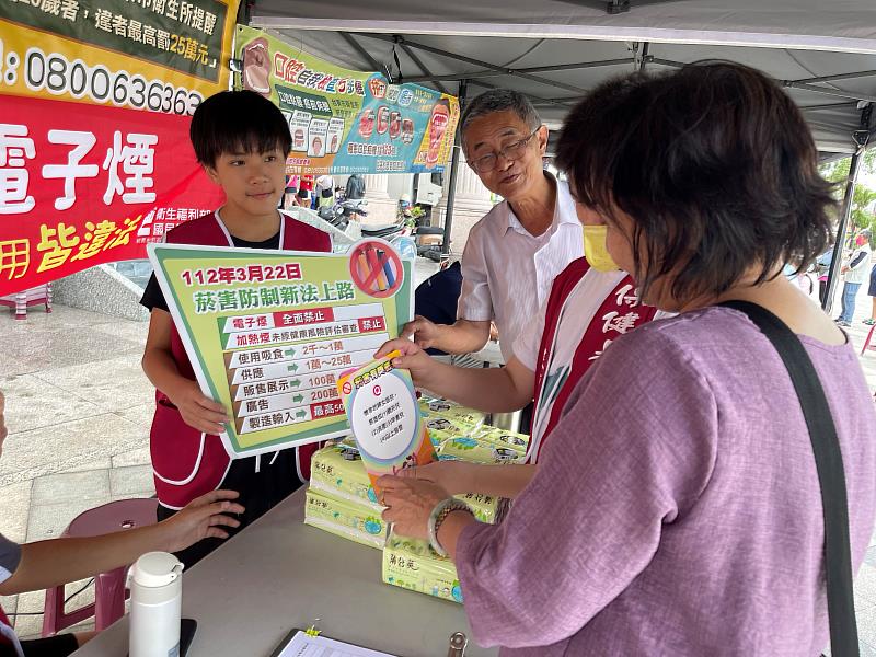 響應世界無菸日 台東市衛生所宣導活動圓滿落幕 民眾熱情參與有獎徵答 場面熱絡