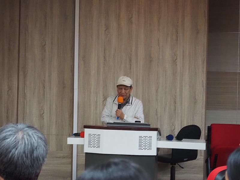 中央警察大學簡賢文教授說明文化資產消防應變要領(照片/中國科大提供)