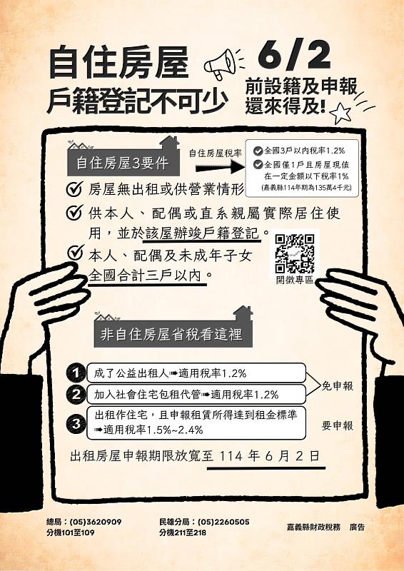 房東們請注意，房屋稅2.0出租申報延長到6月2日