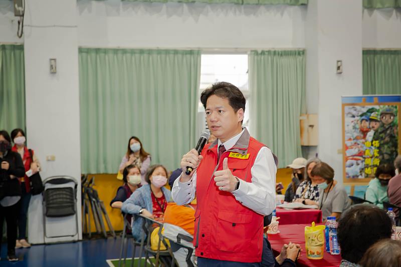 演習現場由代理市長邱臣遠主持，藉由持續演練強化災害防救動員及應變能量，保障市民生命財產安全。