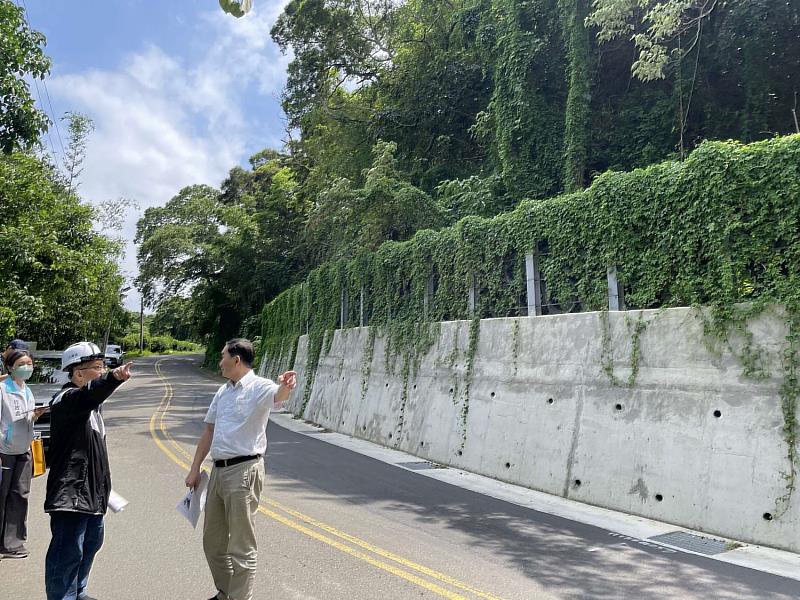 科管局實地視察高峰路221巷擋土牆工程