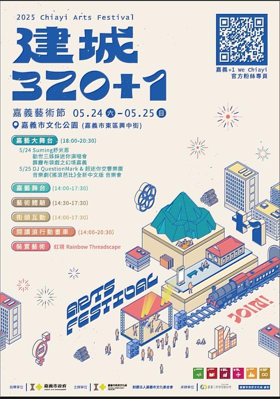 最強藝術派對 「嘉義藝術節」5月24、25文化公園強勢登場