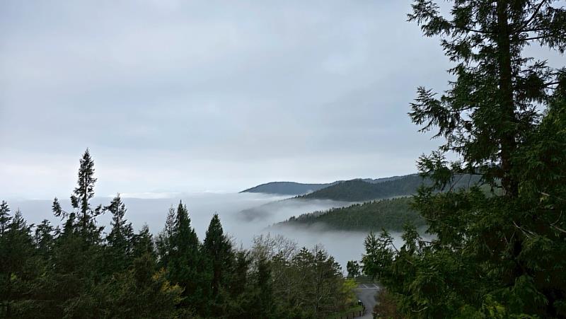 翠峰湖山屋外的美景