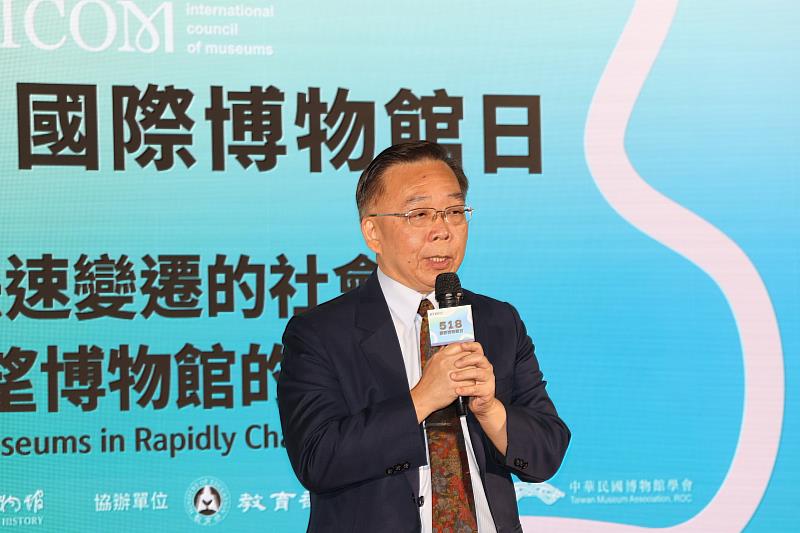 中華民國博物館學會理事長暨國立歷史博物館長洪世佑表示,今年518博物館日主題之下含有3個子題,期盼博物館應與社區增加多元互動,讓「無形文化資產」保存及再生。