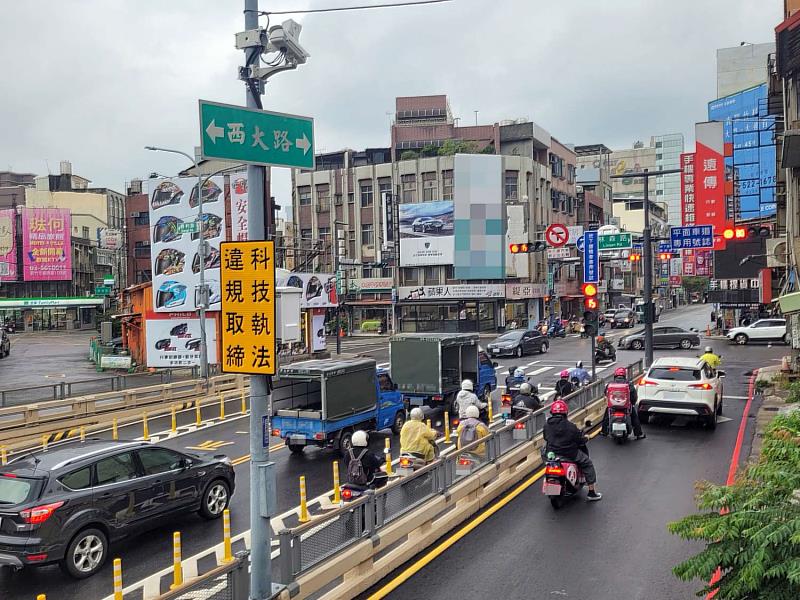 科技執法路段實照。