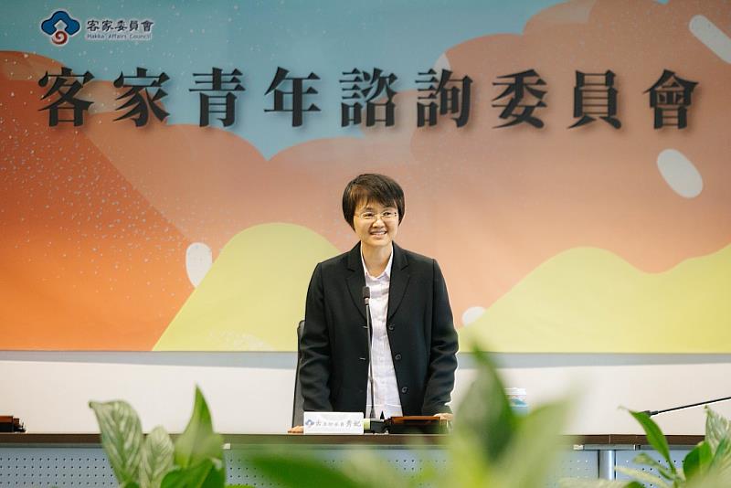 圖2 客委會主委古秀妃致詞