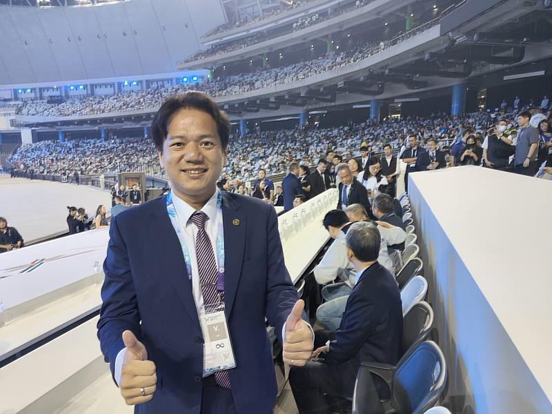 代理市長邱臣遠出席世壯運開幕典禮