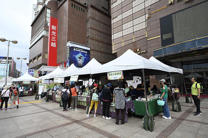 「新光小農市集x興大有機饗宴 有機好食光」活動現場